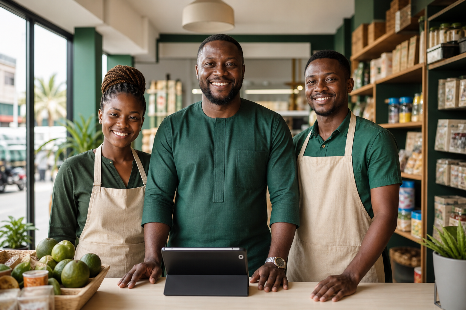 Retail team using Qellon at the counter